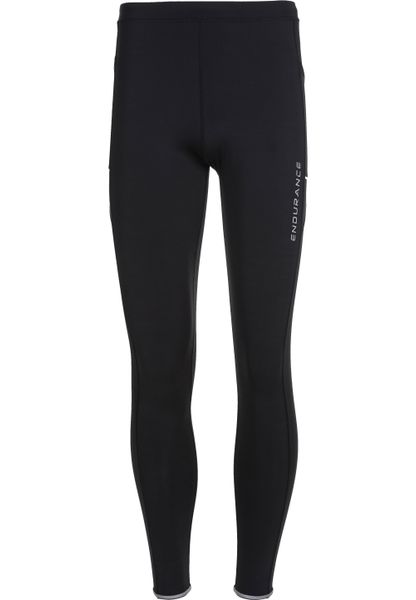 Legginsy Endurance Energy V2. Czarne legginsy sportowe męskie Endurance, m, bez wzorów, z materiału, do biegania. Za 165.60 zł.