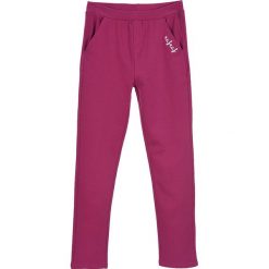 Spodnie w kolorze jagodowym. Czerwone spodnie materiałowe dla dziewczynek Daniel Hechter, Naf Naf Kids, bez wzorów. W wyprzedaży za 42.95 zł.