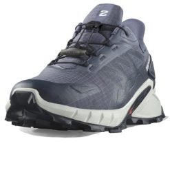 Buty do biegania męskie Salomon Supercross 4 Gtx. Szare buty sportowe męskie Salomon, z materiału, bez zapięcia, do biegania. Za 774.00 zł.