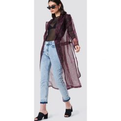 NA-KD Trend Płaszcz z wzorzystej organzy - Purple. Płaszcze damskie marki NA-KD Trend. Za 121.95 zł.