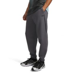 UA Unstoppable Fleece Spodnie Dresowe Męskie Szare. Szare spodnie sportowe męskie Under Armour, m, bez wzorów, z bawełny, na fitness i siłownię. Za 572.99 zł.