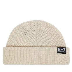 Czapka EA7 Emporio Armani. Brązowe czapki i kapelusze męskie EA7 Emporio Armani, na zimę, bez wzorów. Za 269.99 zł.
