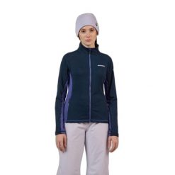 Kurtka narciarska damska z pełnym zamkiem Rossignol Blackside MIX. Niebieskie kurtki snowboardowe damskie Rossignol, bez wzorów, bez kaptura, narciarskie. Za 585.00 zł.