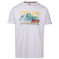 T-shirt Trespass Thelon. Białe t-shirty męskie Trespass, m, bez wzorów, z bawełny, eleganckie, bez kołnierzyka. Za 114.41 zł.
