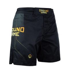 Spodenki do MMA i BJJ Ground Game Gold 2.0 męskie. Czarne krótkie spodenki sportowe męskie GROUND GAME, m, bez wzorów, do biegania. Za 189.99 zł.