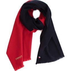Szal TOMMY HILFIGER - Colorblock Scarf AW0AW06202 901. Szare szaliki i chusty damskie marki Giacomo Conti, na zimę, z tkaniny. Za 349.00 zł.