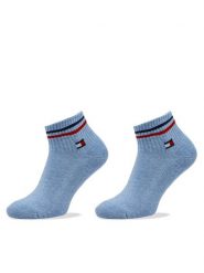 Tommy Hilfiger Skarpety krótkie 701228177 Niebieski. Niebieskie skarpety damskie Tommy Hilfiger, bez wzorów, z bawełny. Za 39.99 zł.
