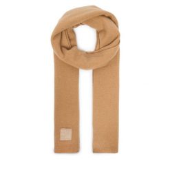 Szalik Calvin Klein. Brązowe szaliki i chusty damskie Calvin Klein, bez wzorów. Za 599.99 zł.