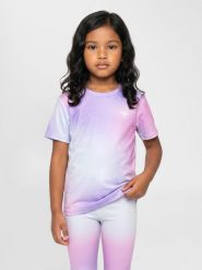 Koszulka dla dziewczynki Hummel Gradient. Czerwone t-shirty i topy dla dziewczynek Hummel, bez wzorów, z materiału, bez ramiączek. Za 167.00 zł.