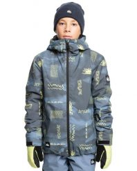 Kurtka do sportów zimowych dla Chłopców MISSION. Szare kurtki i płaszcze dla chłopców Quiksilver, bez wzorów, z poliesteru, klasyczne, bez kaptura. Za 619.00 zł.