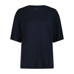 Koszulka z poliestru i lyocellu damska CMP. Czarne t-shirty damskie CMP, xl, bez wzorów, z dżerseju, sportowe, bez kołnierzyka. Za 163.50 zł.