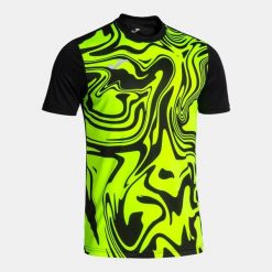 Koszulka Joma Lion II. Czarne koszulki sportowe męskie Joma, l, bez wzorów, bez kołnierzyka, bez ramiączek, do piłki nożnej. Za 147.25 zł.