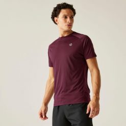 Koszulka Accelerate Mens Active. Fioletowe koszulki sportowe męskie Dare 2b, s, bez wzorów, z tkaniny, bez kołnierzyka, bez ramiączek, trekkingowe. Za 69.99 zł.