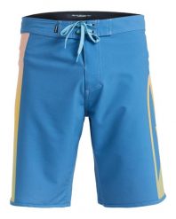 Spodenki boardshort dla Mężczyzn SURFSILK HOLMES 20" Niebieski. Niebieskie kąpielówki męskie Quiksilver, l, bez wzorów, z elastanu, do pływania. Za 229.99 zł.
