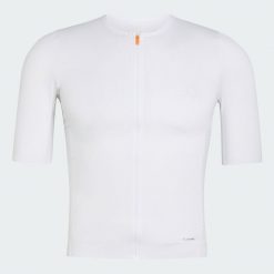 Koszulka Kolarska Tempo. Białe buty sportowe męskie Adidas, bez wzorów, bez kołnierzyka, bez ramiączek, rowerowe, climacool (adidas). Za 439.00 zł.