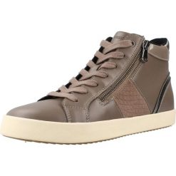 Buty GEOX D BLOMIEE Beżowy. Brązowe obuwie sportowe damskie Geox, bez wzorów, z syntetyku, na fitness i siłownię. Za 267.99 zł.