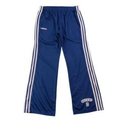 Second life - Spodnie dresowe damskie Tearaway Snap Pants z siateczką - Jak nowy. Niebieskie spodnie dresowe damskie Adidas, m, bez wzorów, z dresówki, do biegania. Za 149.06 zł.