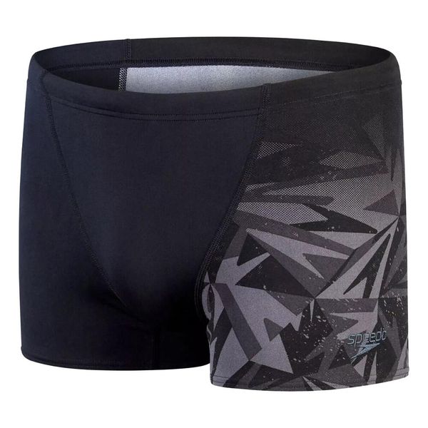 Męskie Spodenki Kąpielowe Hyperboom. Czarne kąpielówki męskie Speedo, m, bez wzorów, z materiału. Za 188.99 zł.