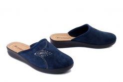 INBLU CF-48 004 granatowy, kapcie damskie. Niebieskie kapcie damskie Inblu, bez wzorów. Za 61.40 zł.