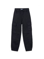 Mayoral Joggery 7575 Czarny Relaxed Fit. Czarne spodnie materiałowe dla dziewczynek Mayoral, bez wzorów, z bawełny. Za 159.99 zł.