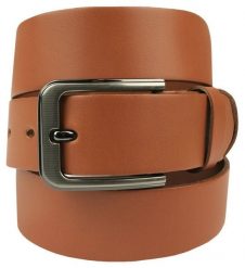 Klasyczny, Skórzany Pasek Męski - Victorio - Karmelowy. Paski damskie Victorio, bez wzorów, ze skóry, klasyczne. Za 119.00 zł.