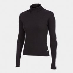 Koszulka turystyczna damska Joma Daphna z golfem. Czarne t-shirty damskie Joma, xs, bez wzorów, z bawełny, bez kołnierzyka. Za 94.99 zł.