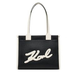 Torebka KARL LAGERFELD. Czarne torebki do ręki damskie KARL LAGERFELD, bez wzorów, klasyczne, bez dodatków. Za 629.99 zł.