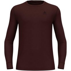 Bluza termoaktywna męska Odlo Merino 200 BL Top Crew Neck LS. Brązowe bielizna termoaktywna męska Odlo, l, bez wzorów, bez kaptura. Za 319.99 zł.