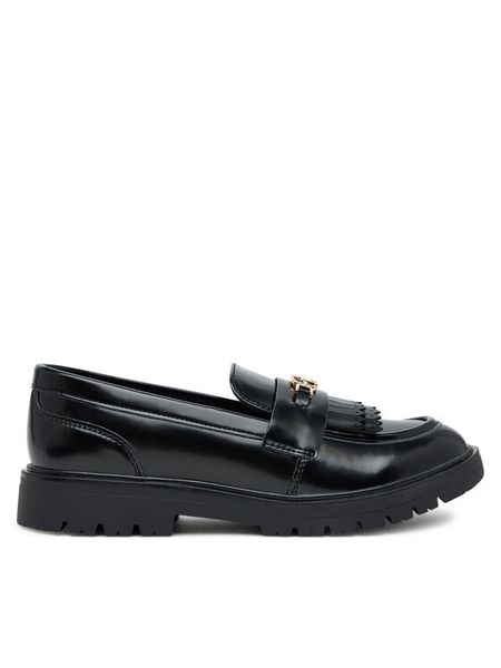 Tommy Hilfiger Półbuty Low Cut Shoe T3A4-34011-1453 D Czarny. Czarne półbuty dziewczęce Tommy Hilfiger, bez wzorów, ze skóry, bez zapięcia. Za 309.99 zł.