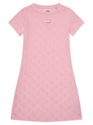 Guess Sukienka codzienna J5GK38 KCT02 Różowy Regular Fit. Czerwone sukienki dla dziewczynek Guess, z aplikacjami, z syntetyku, bez ramiączek. Za 139.99 zł.
