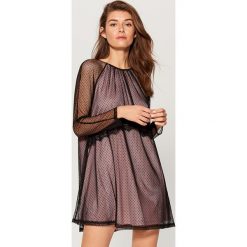 Tiulowa sukienka mini - Czarny. Czarne sukienki damskie Mohito, z tiulu. Za 119.99 zł.