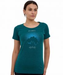 Koszulka damska z krótkim rękawem wełniana Brubeck OUTDOOR WOOL PRO. Szare t-shirty damskie Brubeck, xl, bez wzorów, z materiału, klasyczne, bez kołnierzyka. Za 224.99 zł.