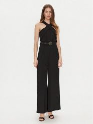 Rinascimento Kombinezon CFC0122533003 Czarny Regular Fit. Czarne sukienki damskie Rinascimento, l, bez wzorów, z syntetyku, bez kołnierzyka, bez ramiączek. Za 409.99 zł.