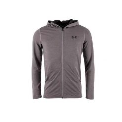 Bluza Under Armour Threadborne Fitted FZ. Szare bluzy męskie Under Armour, s, bez wzorów, z materiału, bez kaptura. Za 392.65 zł.
