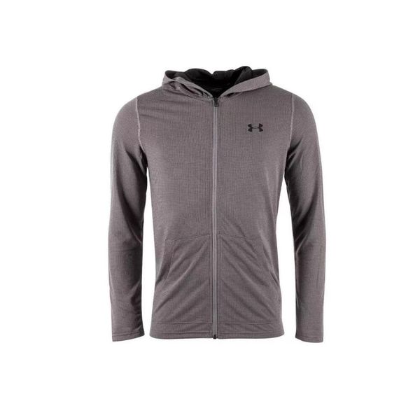 Bluza Under Armour Threadborne Fitted FZ. Szare bluzy męskie Under Armour, s, bez wzorów, z materiału, bez kaptura, na fitness i siłownię. Za 383.25 zł.