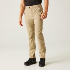 Spodnie trekkingowe męskie Highton Zip Off z odpinanymi nogawkami. Brązowe spodnie sportowe męskie Regatta, m, bez wzorów, trekkingowe. W wyprzedaży za 129.99 zł.
