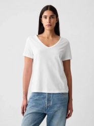 T-SHIRT DAMSKI KOSZULKA 1 BAWEŁNA GAP VINTAGE BIAŁY. Białe koszulki sportowe damskie GAP, uniwersalny, bez wzorów, z bawełny, bez kołnierzyka, bez ramiączek, na fitness i siłownię. Za 144.60 zł.