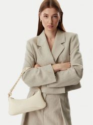 HUGO Torebka Ilary 50562964 Kremowy. Białe torebki do ręki damskie Hugo, bez wzorów, ze skóry, bez dodatków. Za 549.99 zł.