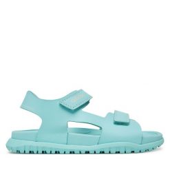 Sandały Geox. Czerwone sandały dziewczęce Geox, bez zapięcia. Za 239.99 zł.