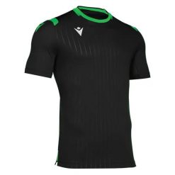Koszulka treningowa Macron alhena. Czarne koszulki sportowe męskie Macron, bez wzorów, bez kołnierzyka, bez ramiączek, do piłki nożnej. Za 233.00 zł.