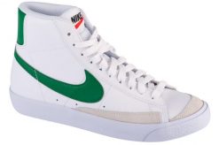 Buty sportowe Sneakersy chłopięce, Blazer Mid 77 GS. Białe trampki i tenisówki chłopięce Nike, bez wzorów, z materiału, sportowe, bez zapięcia. Za 349.99 zł.