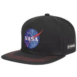 Czapka z daszkiem Capslab Space Mission NASA Snapback Cap - CL/NASA/1/US2. Czarne czapki i kapelusze męskie CapsLab, bez wzorów. Za 98.00 zł.