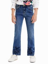 Desigual Jeansy 23SGDD06 Szary Regular Fit. Szare jeansy dla dziewczynek Desigual, z bawełny. Za 399.99 zł.