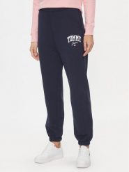 Tommy Jeans Spodnie dresowe DW0DW16379 Granatowy Relaxed Fit. Niebieskie jeansy damskie Tommy Jeans. Za 469.99 zł.