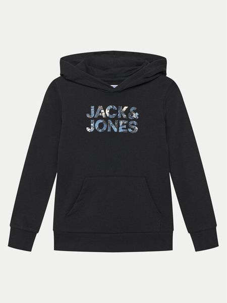 Jack & Jones Junior Bluza 12268859 Czarny Relaxed Fit. Czarne bluzy dla chłopców Jack & Jones Junior, bez wzorów, z bawełny, bez ramiączek, bez kaptura. Za 79.99 zł.
