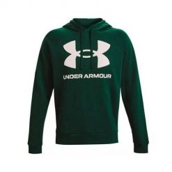 Bluza sportowa męska Under Armour Rival Fleece Big Logo HD. Białe bluzy sportowe męskie Under Armour, m, bez wzorów, z bawełny, z kapturem, na fitness i siłownię. Za 275.90 zł.