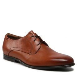 Półbuty Lasocki. Brązowe eleganckie półbuty Lasocki, wizytowe, bez zapięcia. Za 149.99 zł.