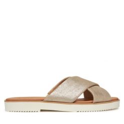 Klapki Toms. Szare klapki damskie Toms, bez wzorów, bez obcasa. Za 189.99 zł.