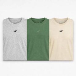 T-SHIRT MĘSKI KOSZULKA 4F ZESTAW LIMITOWANY KOMPLET 3 SZTUKI 5XL M3947 SS26. Koszulki sportowe męskie 4f, m, bez wzorów, z bawełny, bez kołnierzyka, bez ramiączek, na fitness i siłownię. Za 113.50 zł.