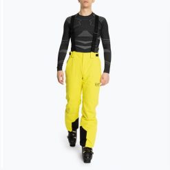 Spodnie narciarskie męskie EA7 Emporio Armani Ski Kitzbuhel Protectum. Brązowe spodnie snowboardowe męskie EA7 Emporio Armani, m, bez wzorów, z materiału, narciarskie. Za 1,199.00 zł.